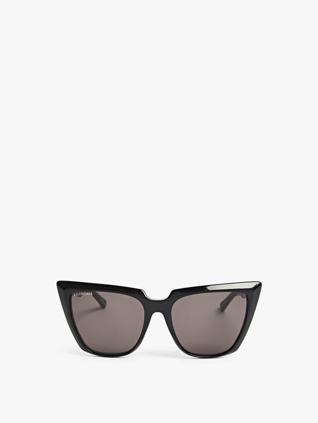 Oversized Cat eye Acetate Balenciaga Logo Sunglasses