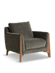 Miles Grey Fabric Armchair