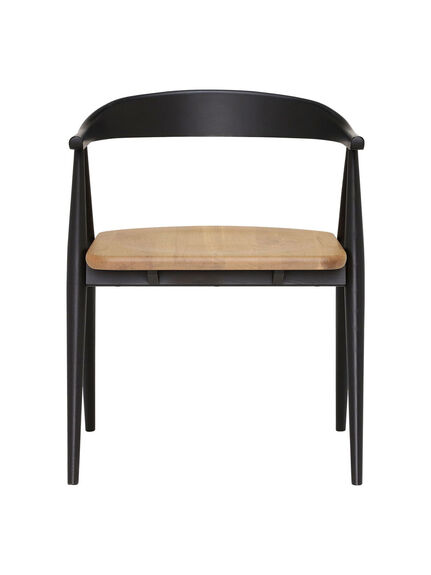 Ercol Monza Black Wood Open Back Dining Chair