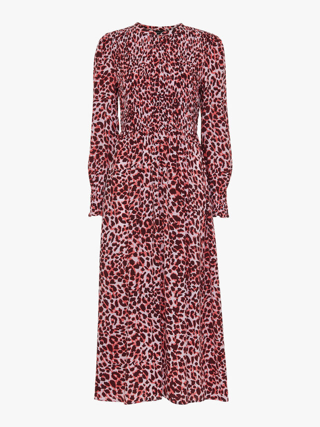 Abstract Cheetah Print Dress