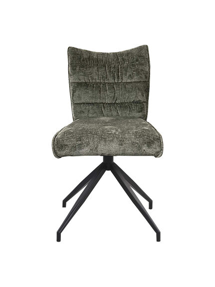 Edvin Green Fabric Stitched Dining Chair