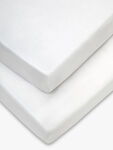 Cot Fitted Sheets White