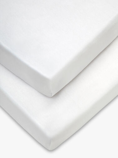 Cot Fitted Sheets White