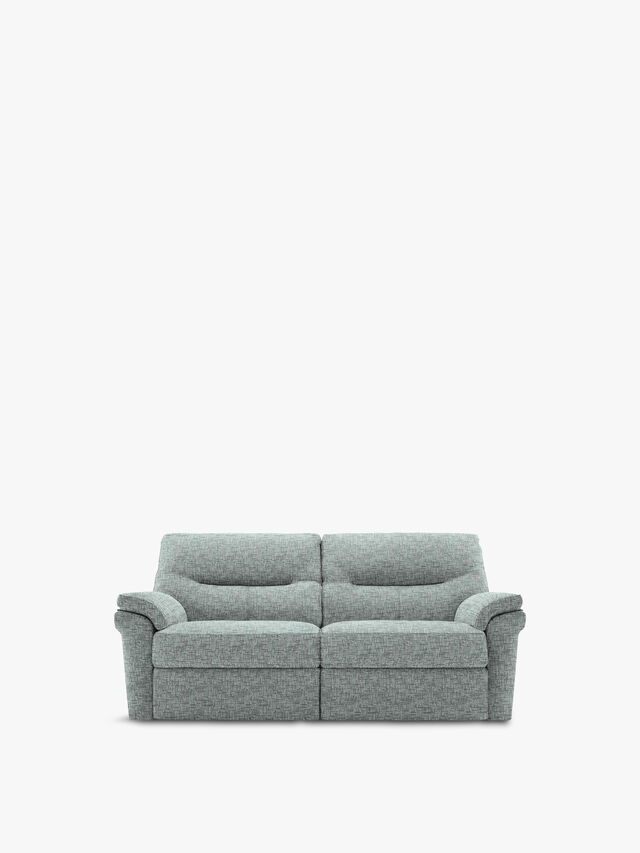 Seattle 3 Seater Sofa in Remco Light Grey Fabric