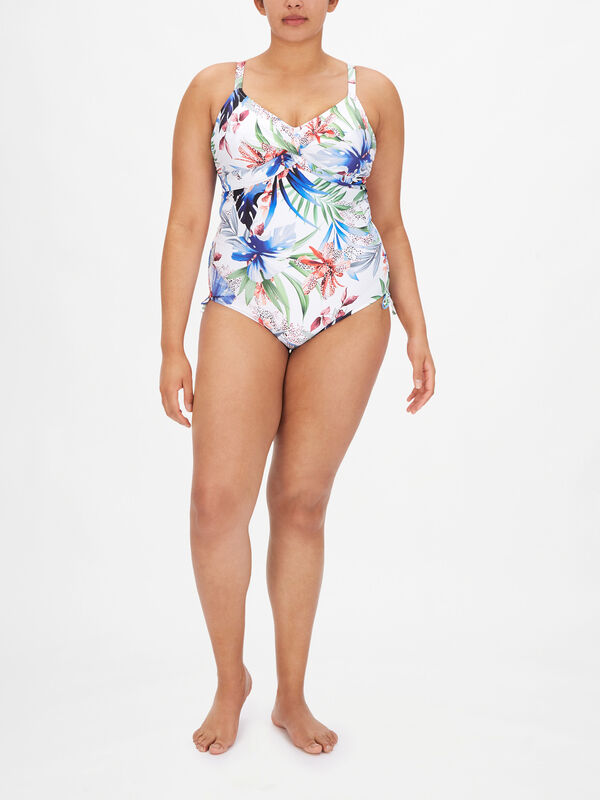 Santa Catalina Underwired Twist Front Swimsuit with Adjustable Leg