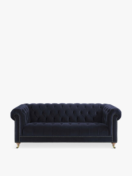Ullswater 4 Seater Sofa, Ink Blue Velvet
