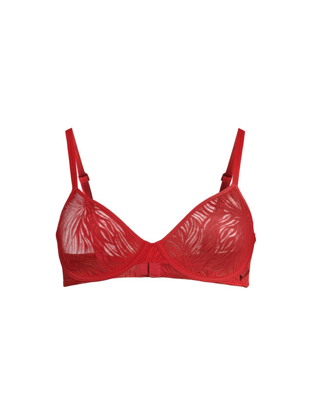 Sheer Marquisette Lace Unlined Demi Bra