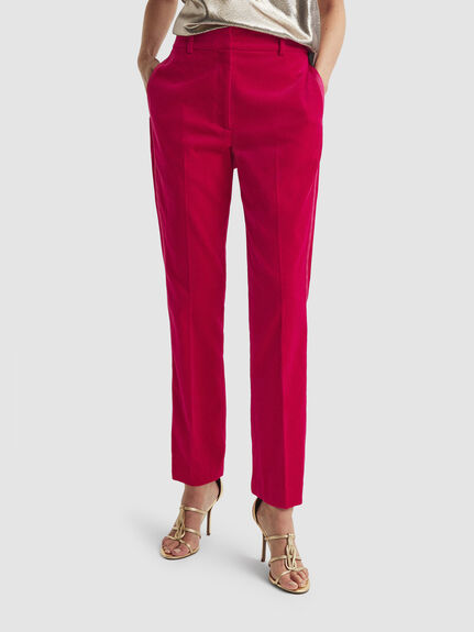 Rosa Velvet Tapered Suit Trousers