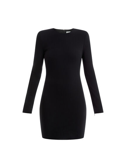 Long Sleeve Fitted Mini Dress