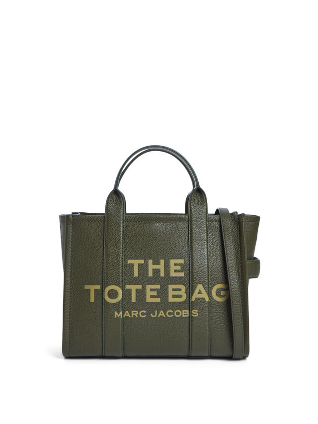The Medium Leather Tote Bag Green