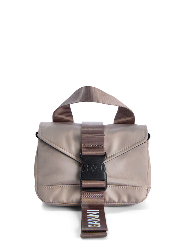 Oyster Grey Recycled Tech Mini Satchel