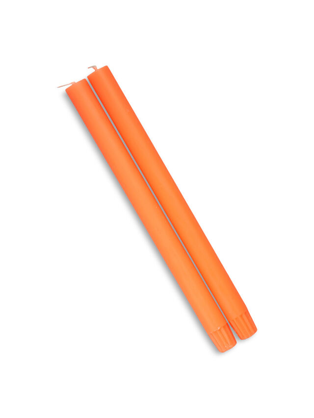 Fluoro Orange Column Candle
