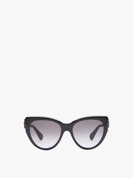 Cat Eye Logo Acetate Sunglasses