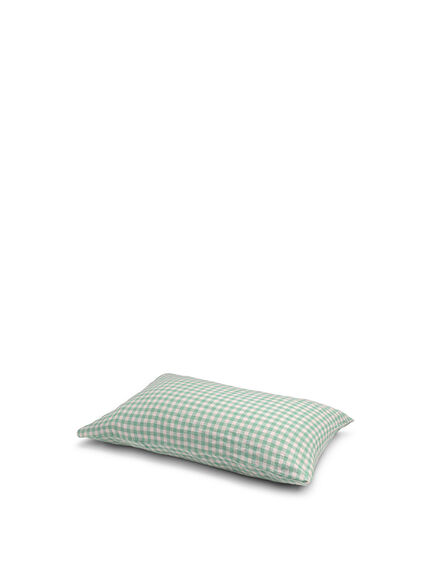 Pistachio Gingham Linen Pillowcases