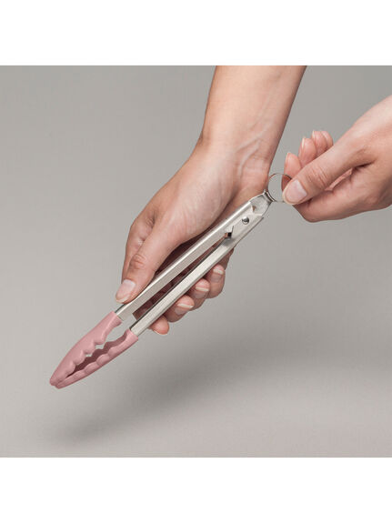 Silicone Mini Tongs with Stainless Steel Handle