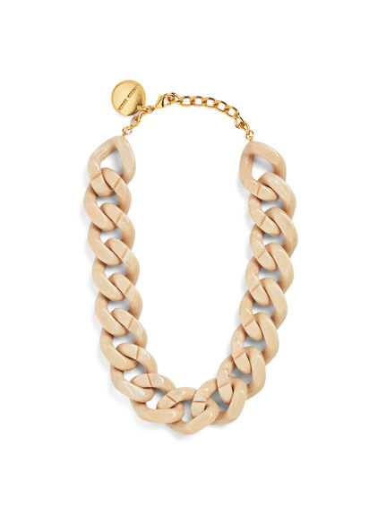 Big Flat Chain Necklace