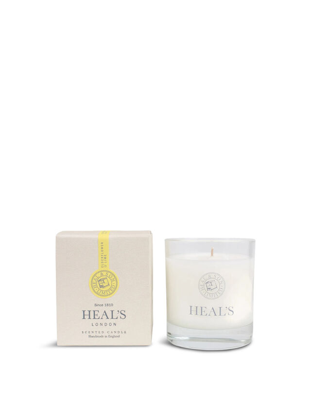 Elderflower & Lime Scented Glass Candle