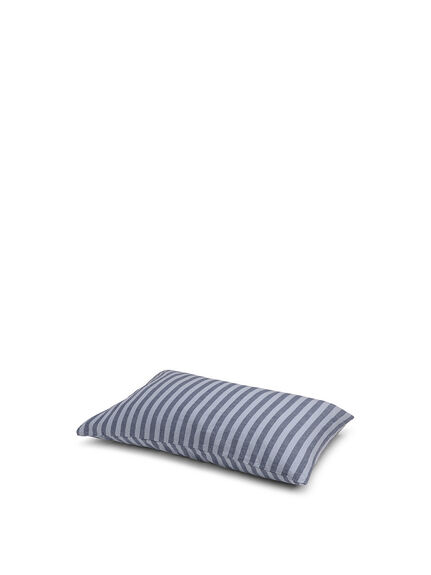 Dusty Blue Amberley Stripe Linen/Cotton Blend Pillowcases