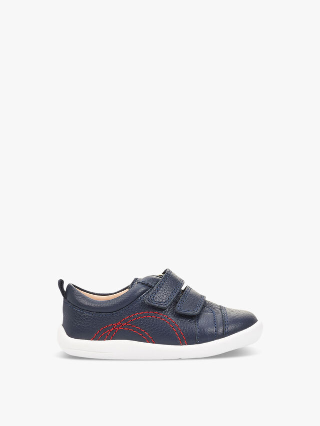 Tree House Navy Leather First Shoes
