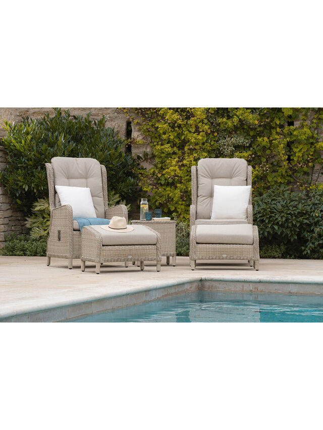 Chedworth Deluxe Recliner Set with 2 Footstools & Ceramic Top Coffee Table