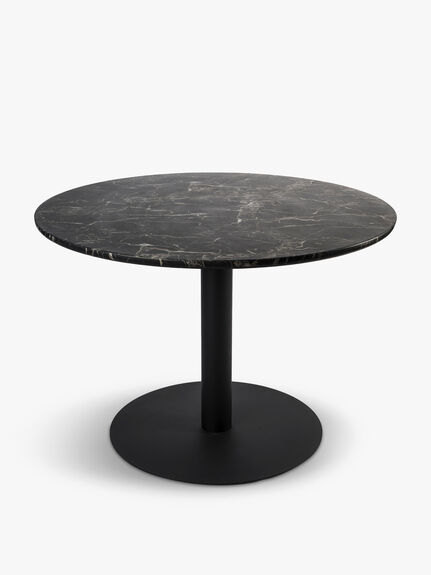 Marble Look Slab Dining Table Round