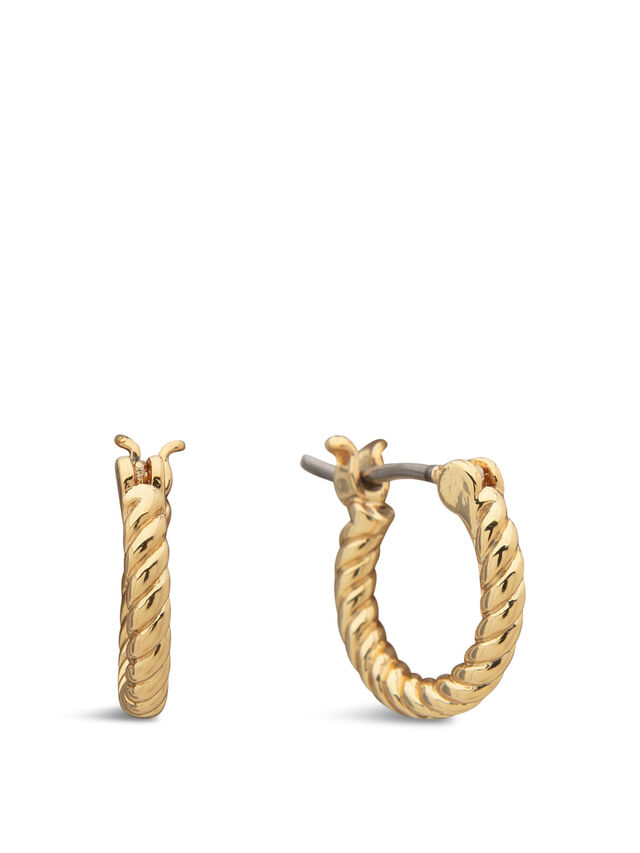 Lauren Ralph Lauren Gold Rope Huggie Earring