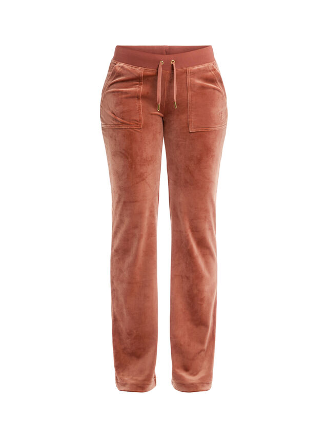 Gold Del Ray Pocketed Pant Classic Velour