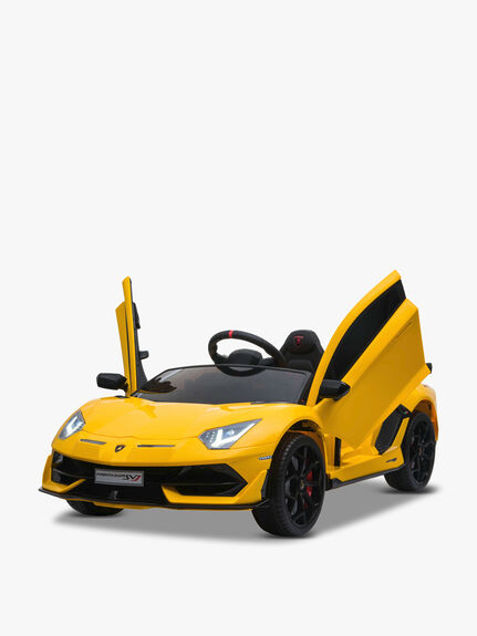 Lamborghini Aventador SVJ Ride On Car Yellow