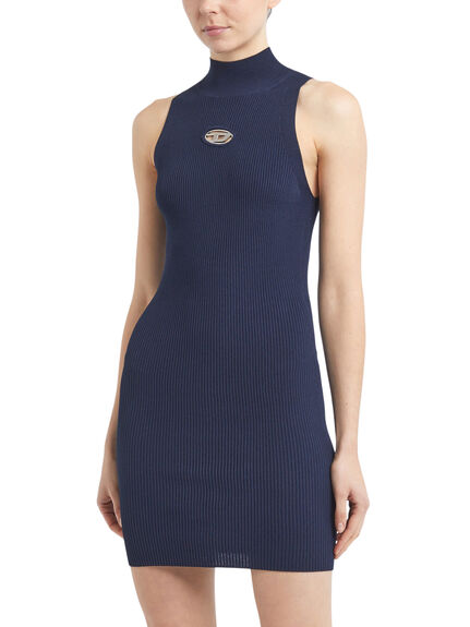Short Navy M-Onervax Dress with Cut-out