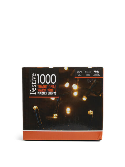 1000 Firefly Warm White Lights