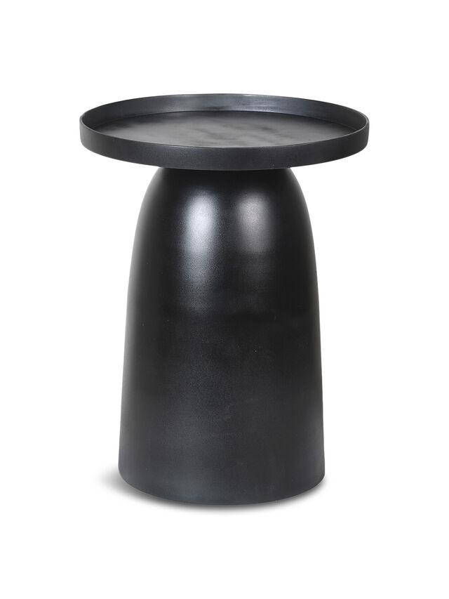 OCCASIONAL  Round Black Side Table