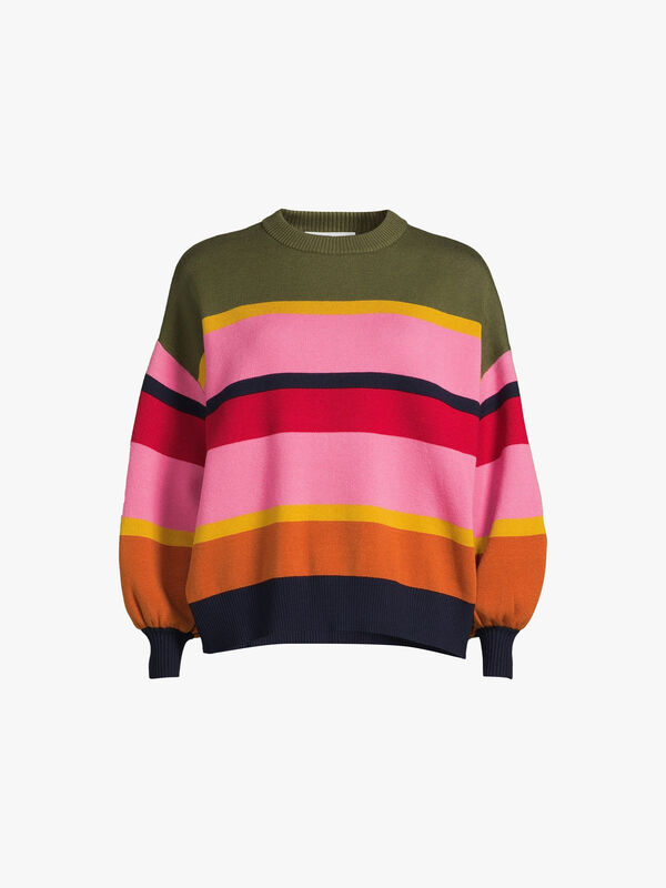 Autumn Stripe Knitted Top
