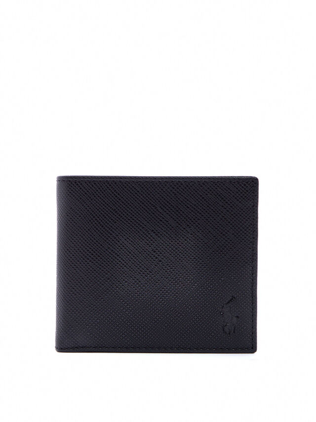 Saffiano Leather Billfold Coin Wallet