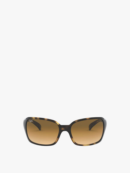 RB4068 Saddle Bridge Square Wrap Sunglasses