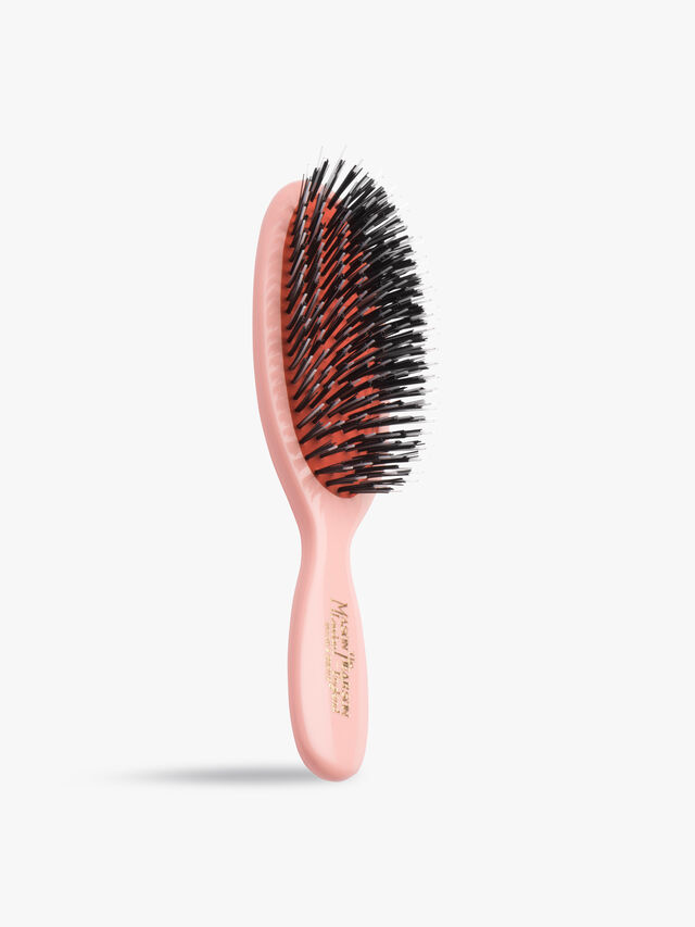 Pocket Bristle & Nylon Hairbrush Pink