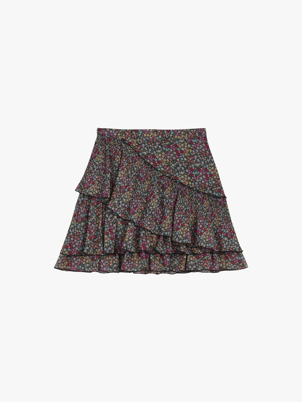 ANEKA Mini Tiered Frill Skirt
