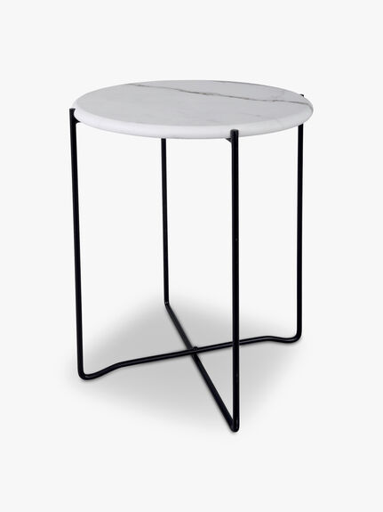 Azzate Round Rolled Edge Side Table