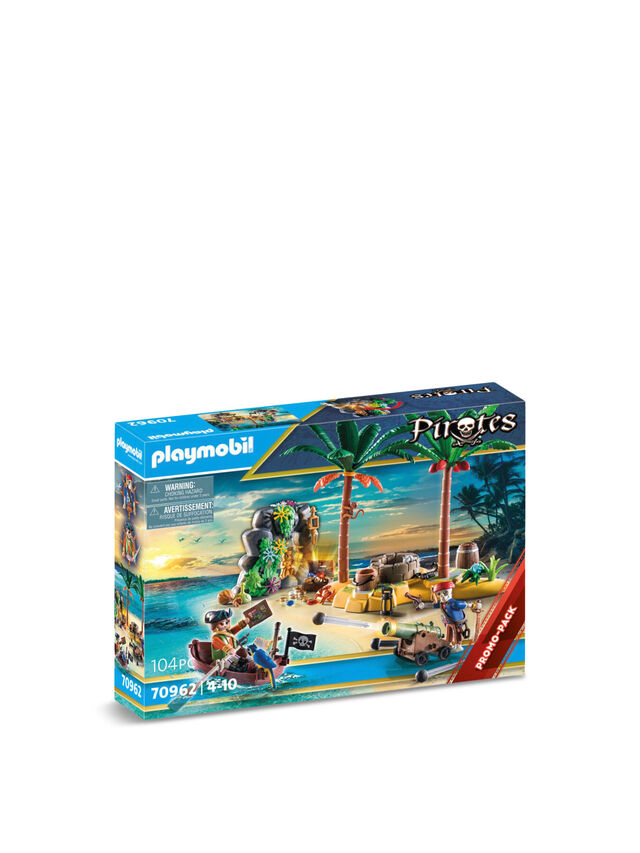 Pirate Treasure Island with Rowboat Promo Pack