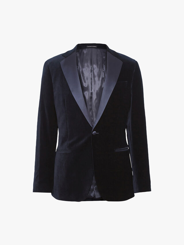 Ace Modern Fit Velvet Single Breasted Tuxedo Jacket