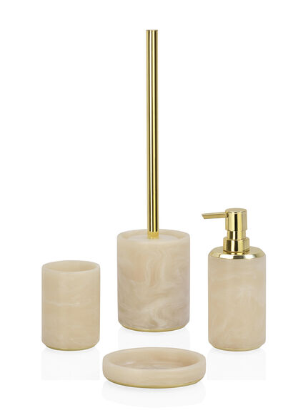 Cloudy Gold Toothbrush Holder