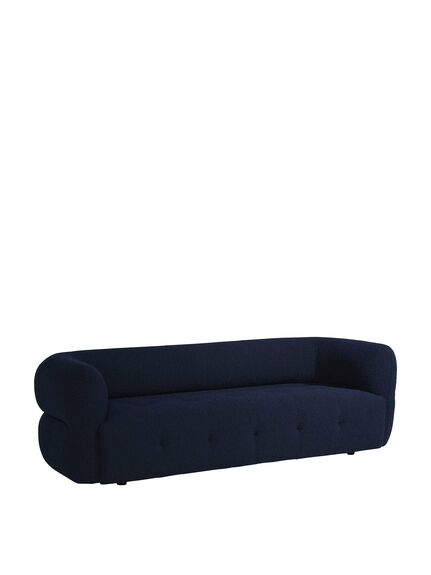 Enid Blue Boucle 3 Seater Sofa