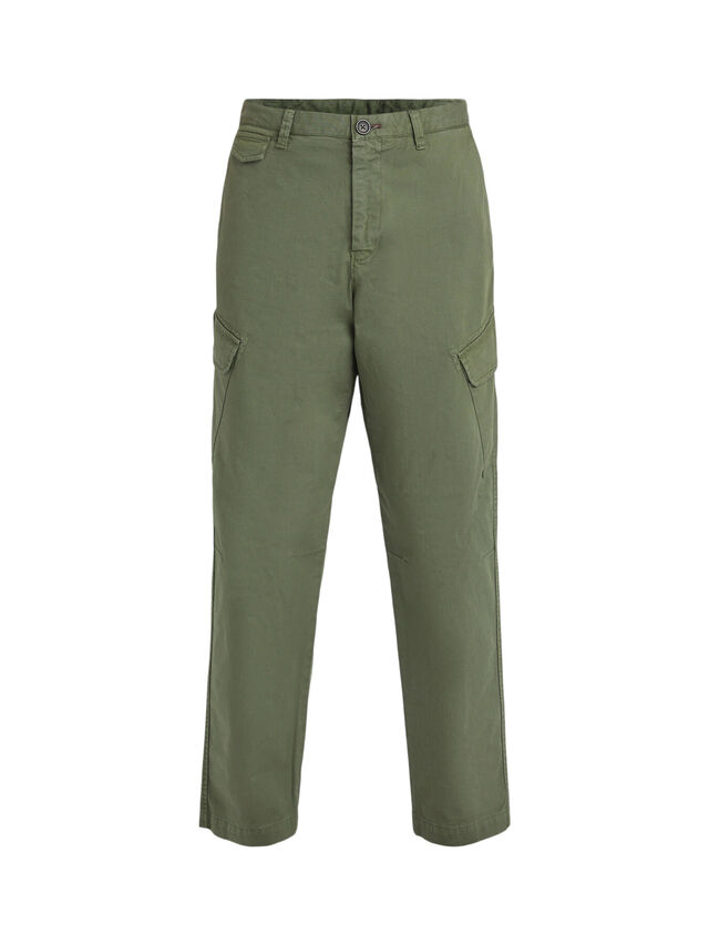 Stretch-Cotton Twill Cargo Trousers