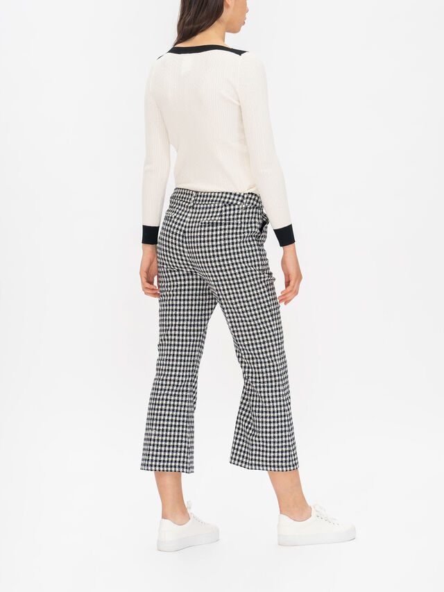 Quotato Cropped Kick Flare Trouser
