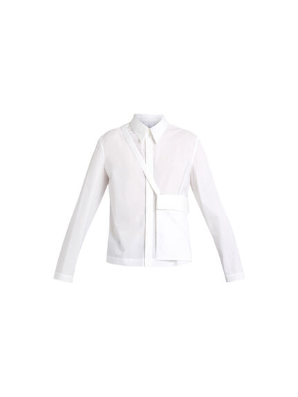 White Buttoned Pocket Shirt