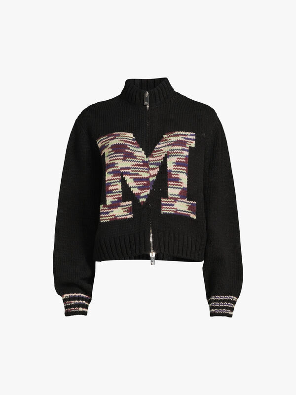 M Logo Knitted Cardigan