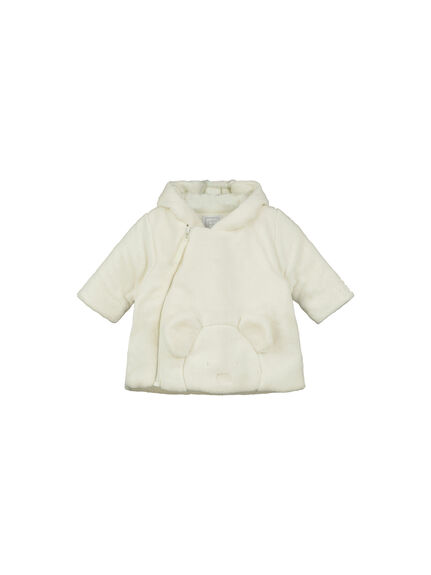 Deep pile fleece Jacket with 3D bunny & Hood