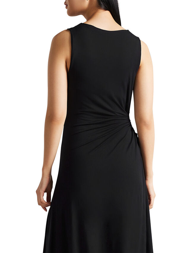 GIULLIA Jersey Dress With Ruched Circle