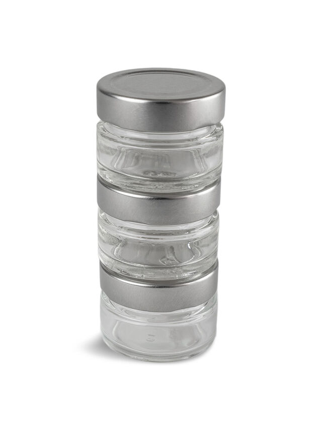 Maestro Pepper Glass Jars Set of 3
