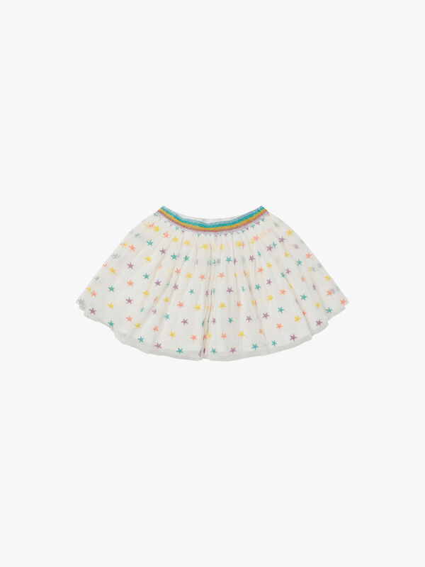 Embroidered Stars Skirt