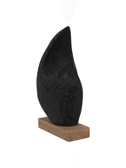 Hand Carved Solid Wood Sculpture Black